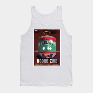 Vintage Travel Poster The Netherlands Noord Zuid Tank Top